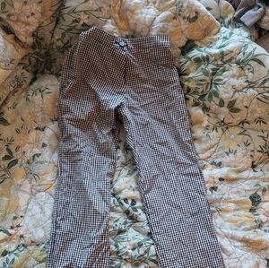 Valfre Gingham Straight-Leg Pants